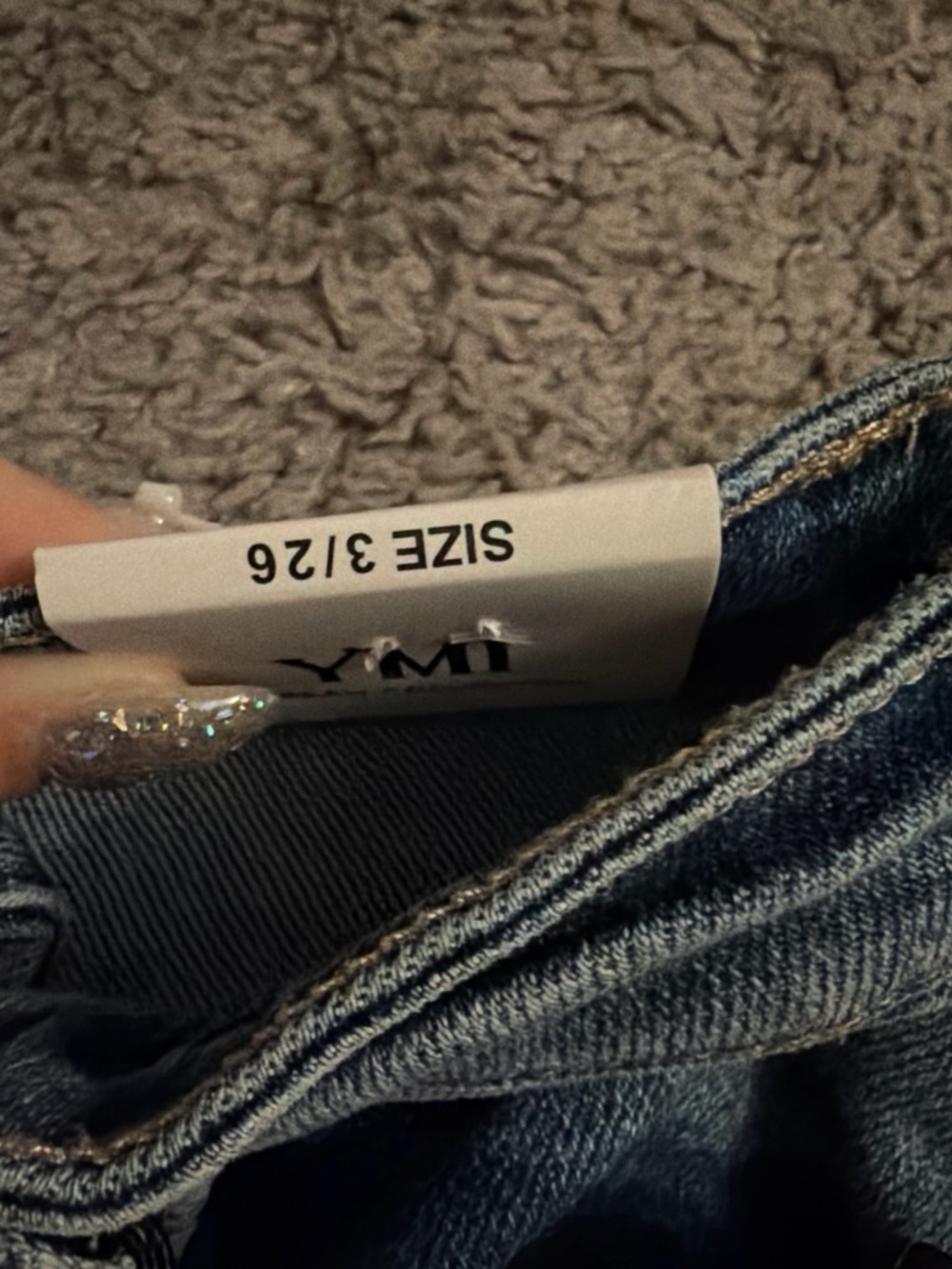 YMI Light Blue High-Rise Distressed Jeans - Picture 2 of 3